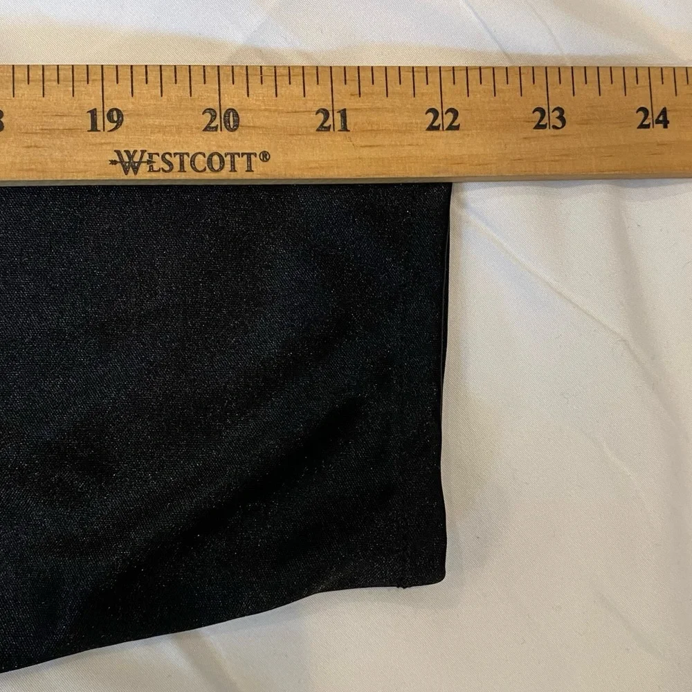 Vintage 80s Women's Elegant Black Draped Dress with Beaded Details by Abby Kent - Picture 11 of 11